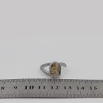 انگشتر عقیق شجر نقره زنانه طرح شهره - Image 4