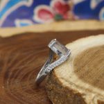 انگشتر عقیق شجر نقره زنانه طرح شهره - Image 2