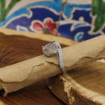 انگشتر عقیق شجر نقره زنانه طرح شهره - Image 3