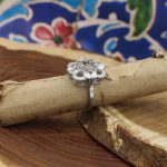 انگشتر عقیق شجر نقره زنانه طرح النا - Image 2