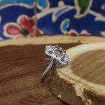 انگشتر عقیق شجر نقره زنانه طرح النا - Image 3