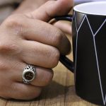 انگشتر حرز امام جواد (ع) نقره مردانه و زنانه دست ساز طرح دایره ای محمد - Image 4