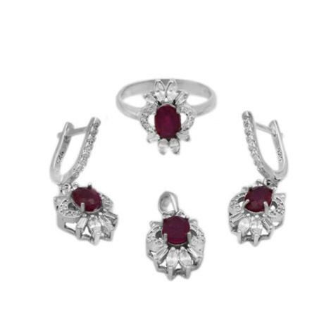 نیم ست یاقوت سرخ