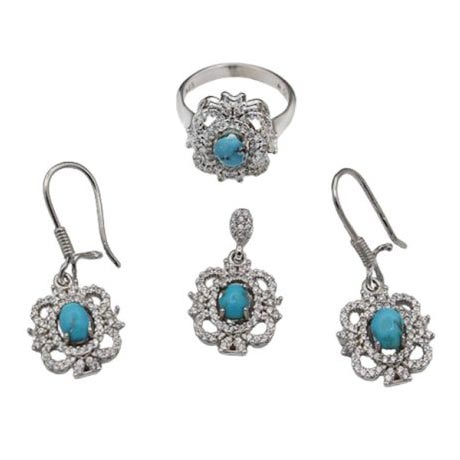 نیم ست فیروزه