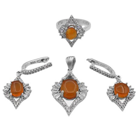 نیم ست عقیق یمنی