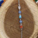 دستبند چند سنگ نقره زنانه طرح تارا - Image 3