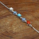 دستبند چند سنگ نقره زنانه طرح تارا - Image 4