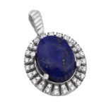 گردنبند لاجورد نقره زنانه طرح سیما