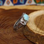 انگشتر فیروزه نیشابوری نقره زنانه طرح آرتمیس - Image 2