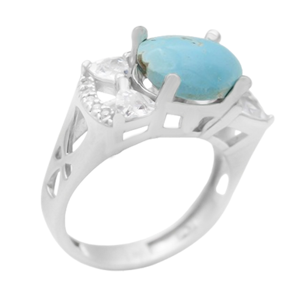 2-1-574 (turquoise-artmis-woman-ring) (2) انواع انگشتر فیروزه دخترانه اصل