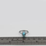 انگشتر فیروزه نیشابوری نقره زنانه طرح هیرا - Image 3