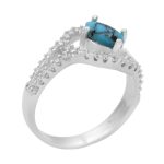 انگشتر فیروزه نیشابوری نقره زنانه طرح هانیه