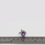 انگشتر آمیتیست نقره زنانه طرح متینا - Image 4