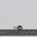 گردنبند آمیتیست الماس تراش نقره زنانه طرح شیدا - Image 3