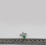 انگشتر عقیق سبز نقره زنانه طرح افسانه - Image 4