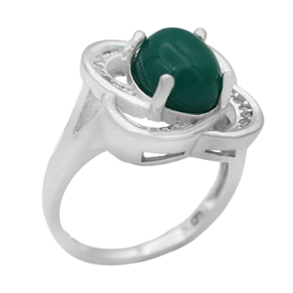 4-1-2022 (maryam-green-agate-ring) (1) مدل انگشتر عقیق سبز دخترانه اصلی
