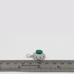 گردنبند عقیق سبز نقره زنانه طرح حکیمه - Image 4