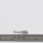 گردنبند عقیق کبود یمنی نقره زنانه طرح پریا - Image 4