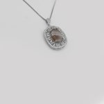 گردنبند عقیق سلیمانی نقره زنانه طرح دیانا - Image 4