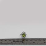 انگشتر زبرجد الماس تراش نقره زنانه طرح تی تی - Image 3