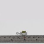 گردنبند زبرجد الماس تراش نقره زنانه طرح زرمه - Image 3