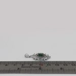 گردنبند زمرد زامبیا الماس تراش نقره زنانه طرح مارن - Image 3