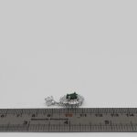 گردنبند زمرد زامبیا الماس تراش نقره زنانه طرح سرنا - Image 3