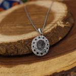 گردنبند در نجف نقره زنانه طرح رز سفید - Image 4