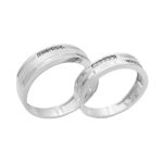 ست حلقه نقره زنانه و مردانه طرح زحل