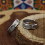 ست حلقه نقره زنانه و مردانه طرح مروارید - Image 4