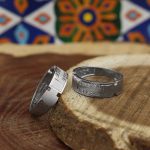 ست حلقه نقره زنانه و مردانه طرح آرامش - Image 2