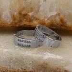 ست حلقه نقره زنانه و مردانه طرح آرامش - Image 4