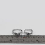 ست حلقه نقره زنانه و مردانه طرح صخره - Image 2