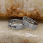 ست حلقه نقره زنانه و مردانه طرح صخره - Image 4