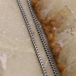 زنجیر نقره مردانه طرح کارا عیار ۹۲۵ مخصوص گردنبند (۶5 سانتی متری) - Image 4