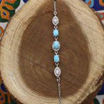 دستبند فیروزه نیشابوری نقره زنانه مهربانو - Image 2