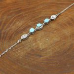 دستبند فیروزه نیشابوری نقره زنانه مهربانو - Image 4