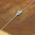 دستبند فیروزه نیشابوری نقره زنانه ستاره باران - Image 3