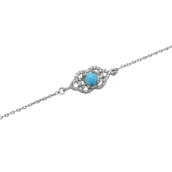 16-4-076 (turquois-setarebaran-bracelet) (3) زیباترین دستبند فیروزه ظریف