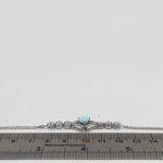 دستبند فیروزه نیشابوری نقره زنانه طرح ساحل - Image 3