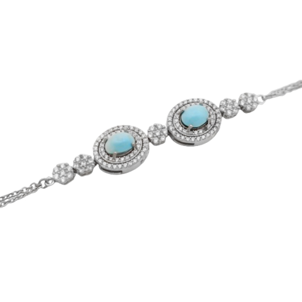 16-4-081 (turquois-mehrban-bracelet) (2) زیباترین دستبند فیروزه ظریف