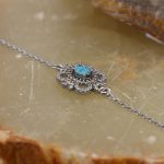 دستبند فیروزه نیشابوری نقره زنانه طرح ققنوس - Image 3