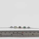 دستبند چند سنگ نقره زنانه طرح شبنم - Image 4