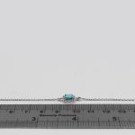 دستبند فیروزه نیشابوری نقره زنانه طرح شبنم - Image 2