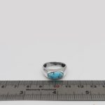 انگشتر فیروزه نیشابوری نقره مردانه طرح آریا - Image 3