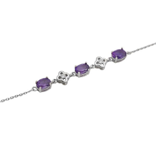 3-4-043 (amethyst-tersa-bracelet) (2) زیباترین دستبند آمیتیست ارزان
