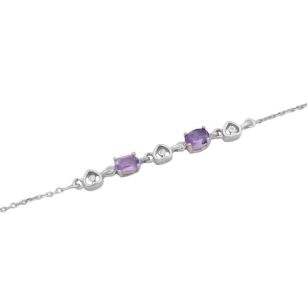 3-4-047 (amethyst-rasa-bracelet) (4) دستبند آمیتیست زنانه نقره خاص