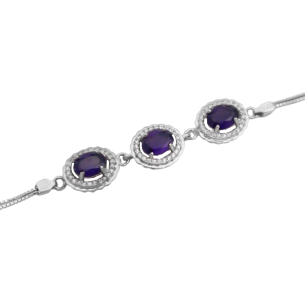 3-4-051 (amethyst-almas-bracelet) (3) مدل دستبند آمیتیست دخترانه اصلی