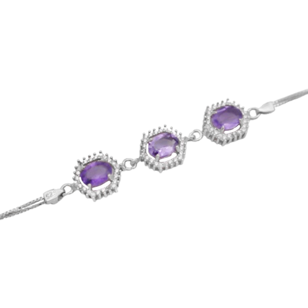 3-4-051 (amethyst-rad-bracelet) (3) دستبند آمیتیست زنانه نقره صفوی
