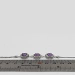 دستبند آمیتیست الماس تراش نقره زنانه طرح راد - Image 4